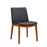 Squat Chair- Black Leather